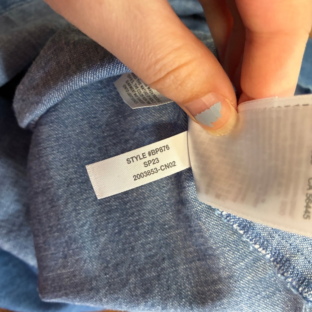 J. Crew Womens Pleated Chambray Dress Size 8 Blue Milkmaid Prairie Cottagecore - Picture 10 of 13